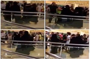 شاهد.. معركة ‘‘نسائية’’ عنيفة في شوارع العاصـمة السعودية الرياض.. صراخ وسحل وشد شعر وانكشاف المستور بالقوة (فيديو)