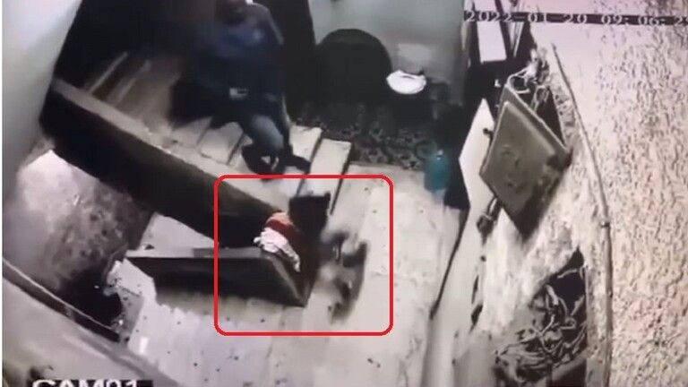 واقعة تهز مصر.. كاميرات مراقبة ترصد لحظة تحرش رجل بطفلة صغيرة على سلم عقار..(فيديو)