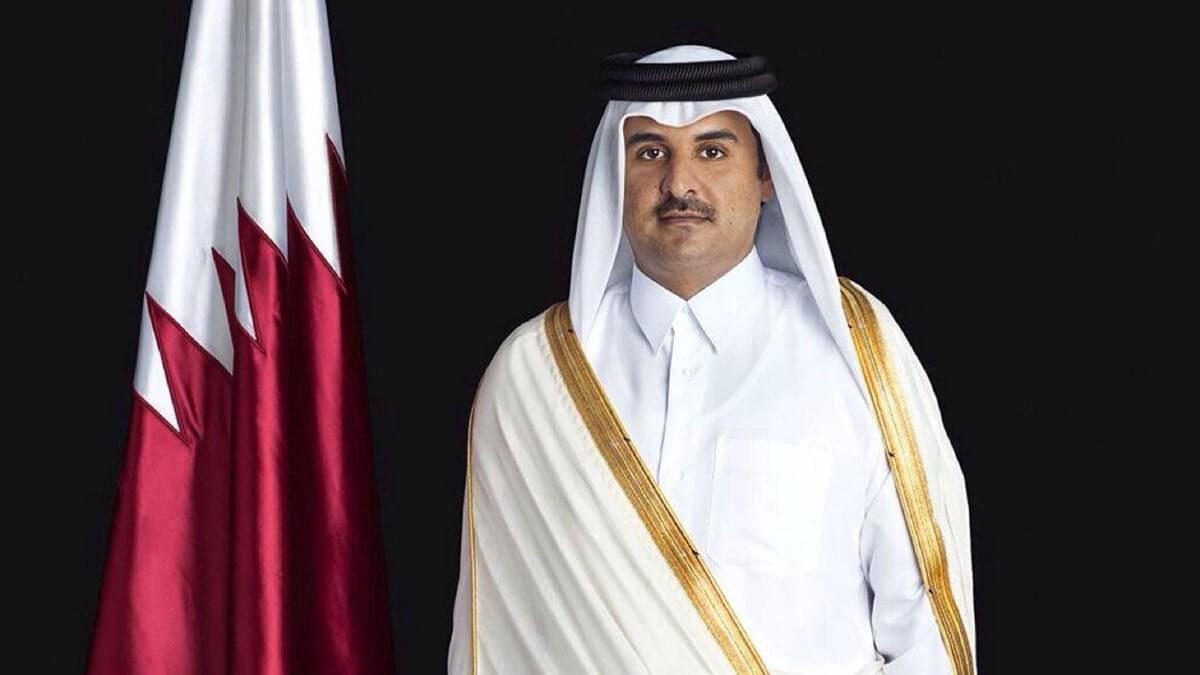 أمير قطر يعزي في وفاة الأمير سعود بن محمد بن تركي