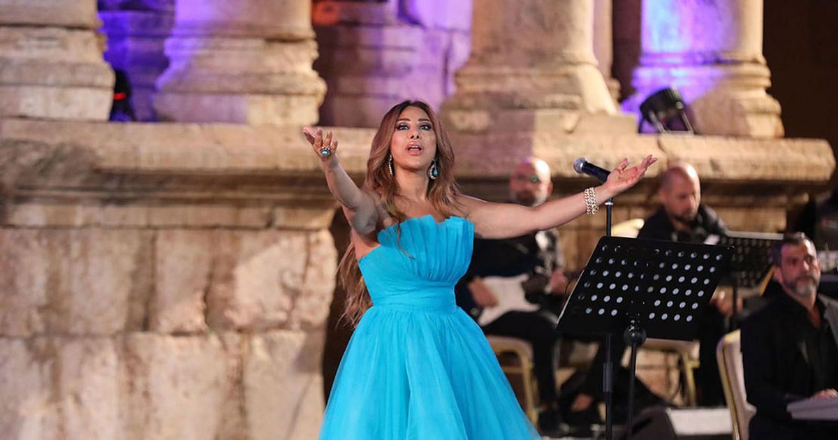 نجوى كرم تحيي حفلا غنائيا في مهرجان جرش
