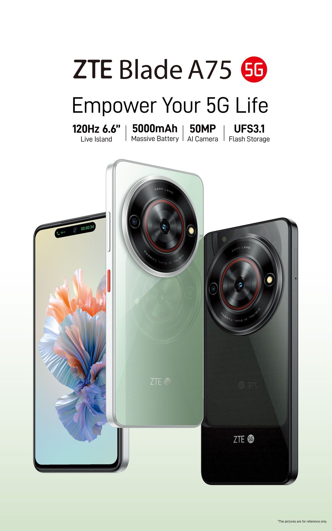 ZTE تطرح هاتفها الذكي الجديد Blade A75 5G - موقع الخليج الان
