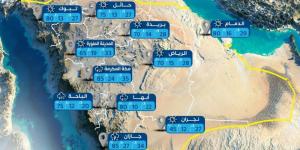 طقس الجمعة.. سحب رعدية ممطرة على 4 مناطق - الخليج الان