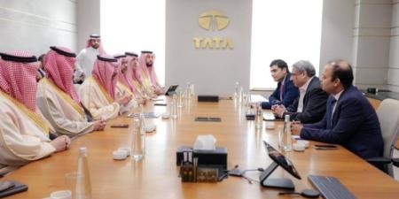 الخريف يبحث مع مجموعة TATA الهندية فرص التعاون في الصناعات العسكرية والطيران والإلكترونيات - الخليج الان