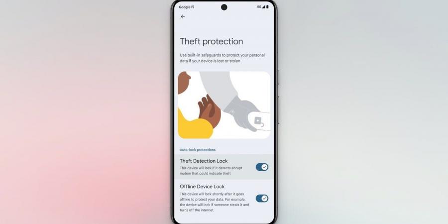 جوجل تطلق ميزات قفل كشف السرقة وقفل الجهاز غير المتصل والقفل عن بُعد لأجهزة أندرويد - الخليج الان