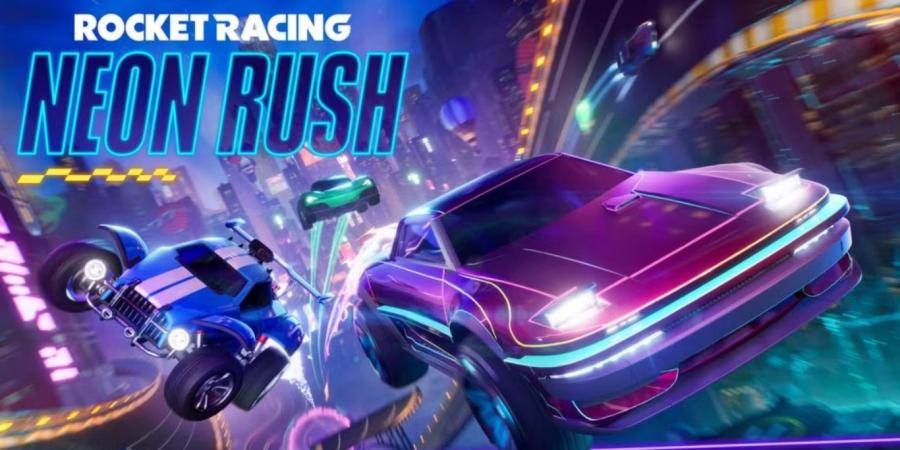 مسارات Neon Rush في لعبة Fortnite Rocket Racing - الخليج الان