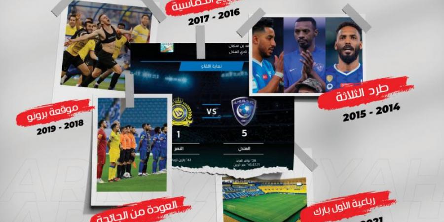 5 لحظات مؤثّرة في مواجهات الهلال والنصر - الخليج الان