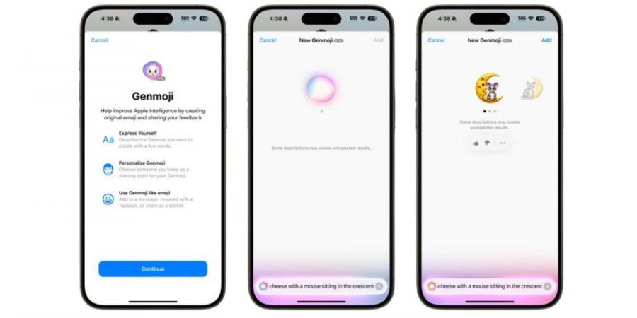 كل ما تحتاج إلى معرفته عن Genmoji.. أداة الذكاء الاصطناعي القادمة إلى آيفون - الخليج الان للتكنولوجيا
