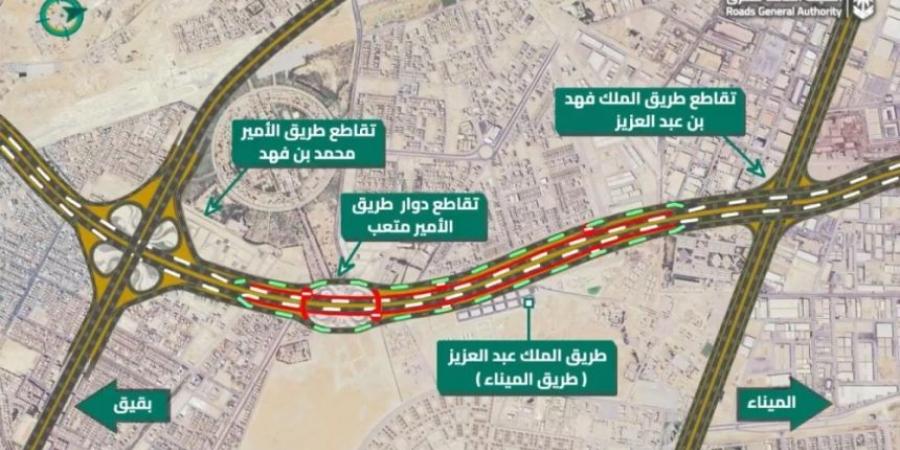 للصيانة.. تحويل حركة الشاحنات بطريق ميناء الدمام إلى طرق الخدمة - الخليج الان