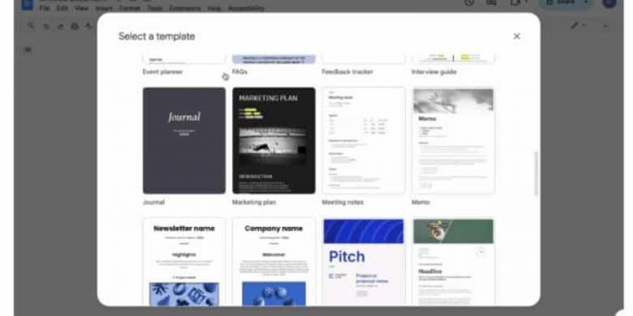 جوجل تضيف 40 قالبًا جديدًا إلى خدمة المستندات - الخليج الان للتكنولوجيا