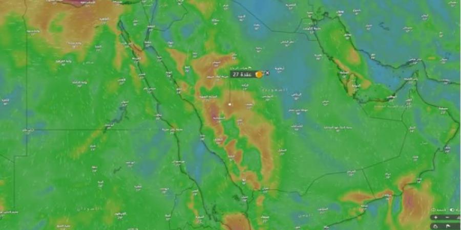 10:38 “الحصيني”: أجواءٌ من باردة لباردة جداً على معظم الجزيرة العربية.. والرياض تسجّل 5 ْمئوية - الخليج الان