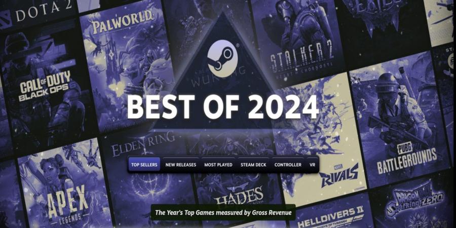 أفضل ألعاب الفيديو مبيعاً على Steam في العام 2024 - الخليج الان جيمنج