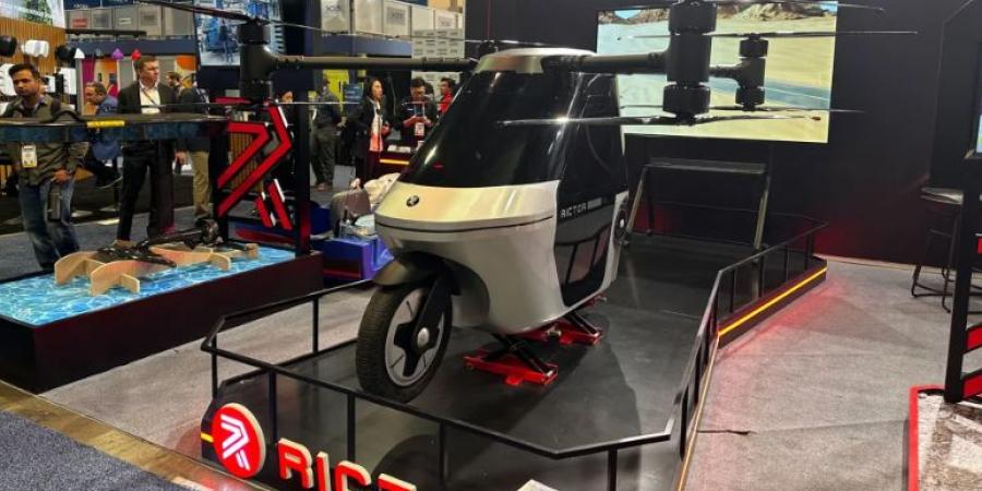 Rictor Skyrider X1 مشروع دراجة نارية تتحول إلى طائرة مروحية #CES2025 - الخليج الان