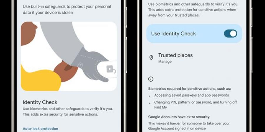 جوجل تكشف عن ميزة التحقق من الهوية لحماية هواتف اندرويد من السرقة - الخليج الان