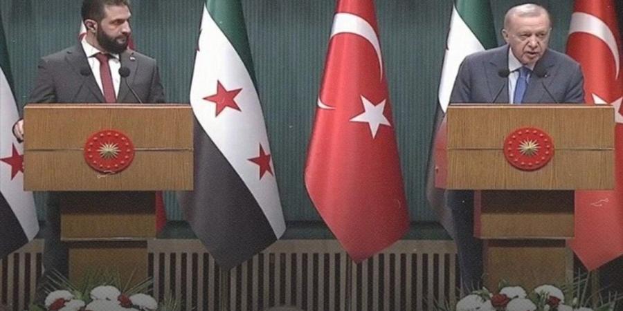 أردوغان خلال مؤتمر صحفي مع الشرع: سنرفع العلاقات مع سوريا إلى المستوى الاستراتيجي - الخليج الان