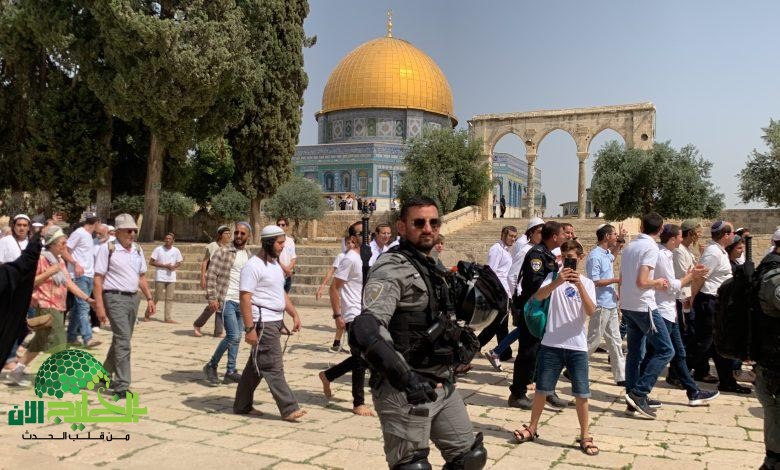 مستوطنون يقتحمون المسجد الأقصى تحت حماية مشددة من شرطة الاحتلال(1)